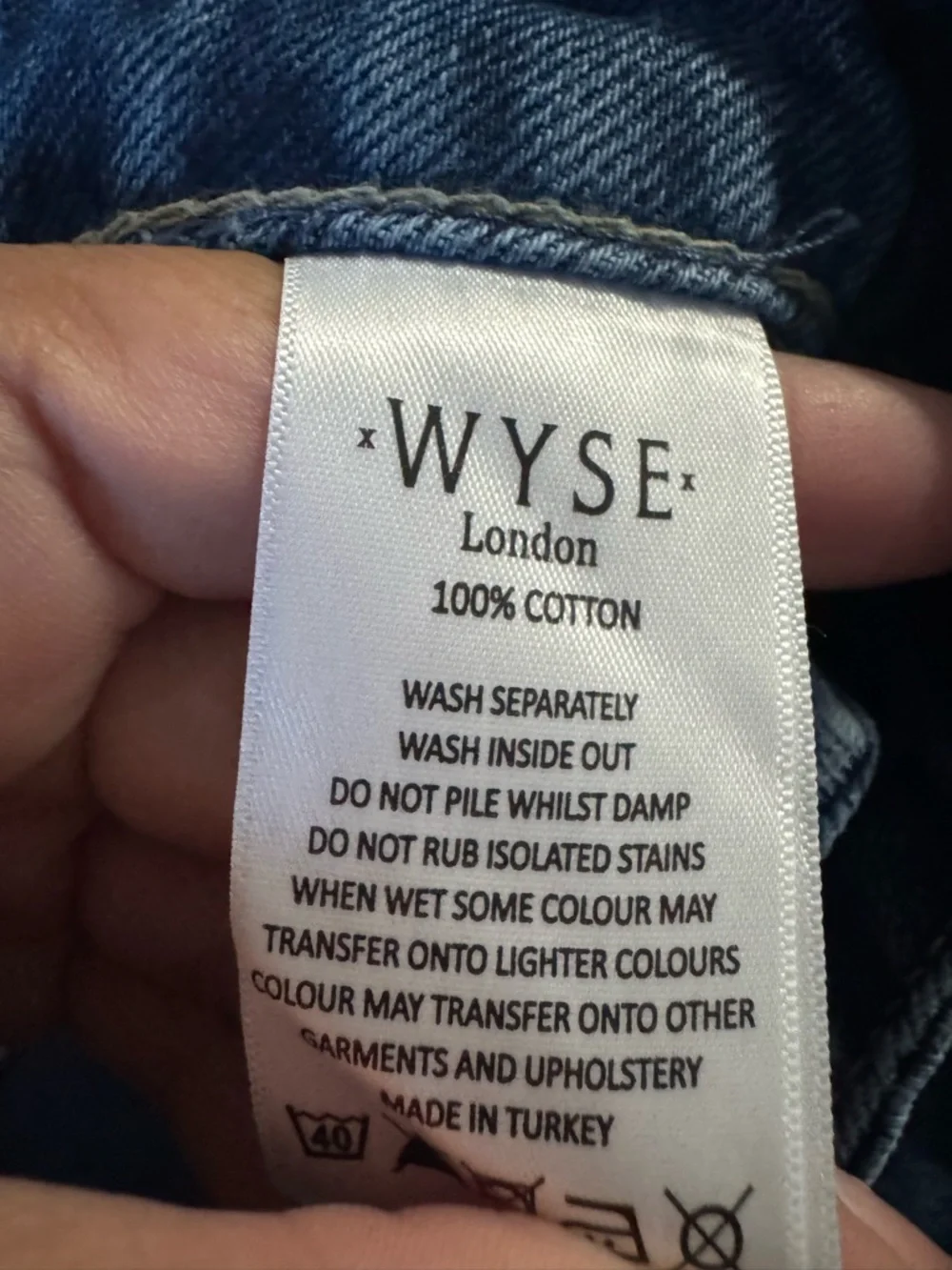 NWT WYSE London Ric Rac Denim Skirt Midi Size 33
